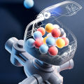GC Kids Electric Pinball Machine Rechargeable Interstellar Pinball Game Machine With Moving Target Music For Boys Girls. 
