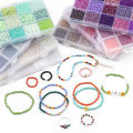 1 Set/Box Multicolor Rice Beads and Tube Beads For DIY Jewelry Making. 