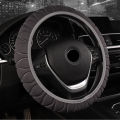 【Alizeker Mall】Car Steering Wheel Cover Braid On The Wheel Handle Plush Set Sponge Protector Auto In Accessories. 