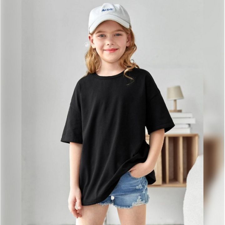 Premium Quality Boys' T-shirts Drop Shoulder , Girls T Shirt 2 to 15 Yrs |  Daraz.com.bd