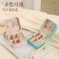 Jewelry Box Storage Box Portable Stud Earrings Hand Jewelry Necklace Ring Small Exquisite Mini New Box. 