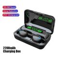 Tws Wireless Bluetooth 5.1 Earphones Waterproof Stereo Sport Earbuds Noise Canceling Bluetooth Headphone Handsfree Calling Driving Headset with led Display Charging Case. 