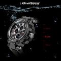 SMAEL 1803 Sport Watch Men Watches Waterproof 5Bar Dual Time Men's Military Watches Shock Resistant Alarm Clock. 