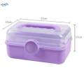 Multipurpose Storage Box First Aids PP for Hair Accessories Jewelry Cosmetic.