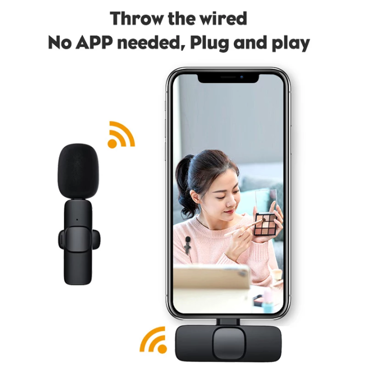 Lavalier%20Wireless%20Microphone%20Lightning%20Port%20Mic%20For%20Vlog%20/%20Live%20Show%20-%20Image%204