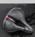 Cycle Seat | Cycle seat Cushion | with Red Reflective Safety Strip Universal Memory Foam Waterproof Breathable Shock Absorbing| Cycle Saddle | Cycle Saddle seat. 