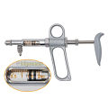Continuous Livestock Injection Injector Syringe Copper Vaccination Tool for  livestock Animal Poultry - 0.5ml to 2ml Adjustable Vaccine Gun. 