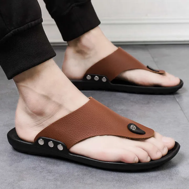 Summer%20New%20Korean%20Edition%20Men's%20Herringbone%20Beach%20Shoes%20Fashion%20Casual%20Sandals%20Slippers%20for%20Indoor%20and%20Outdoor%20Use%20-%20Image%203