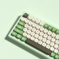 130 Keys Green Pine MOA Profile PBT Keycaps DIY Double Shot Key caps for 61/87/104 Cherry MX Switch Gaming Mechanical Keyboard. 
