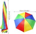 Head Umbrella Hats Rainbow Mini Umbrella Caps Outdoor Sun Rain. 