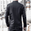 Fashion Classic Faux Pu Fashion Leather Jacket Biker Men Coats Top Grade New Brand Designer Streetwear Casual Mens Clothing. 