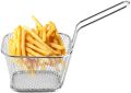 Stainless Steel Mini French Fries Basket Square Fryer Baskets, FDA Grade Kitchen Cooking Tool Food Presentation Tableware. 