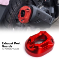 Motorcycle Exhaust Pipe Cover Tail Protector Anti-Scald Guard Cap for PCX160 PCX 160 2021-2024 Titanium. 