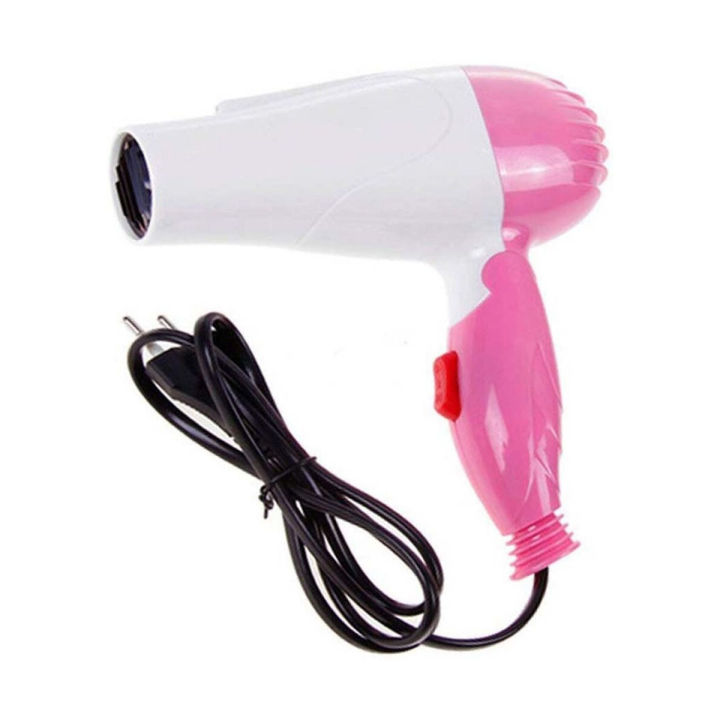 Nova New NV 1290 Folding Hair Dryer Pink and White