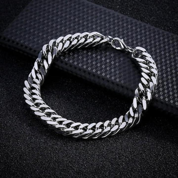 Stainless Steel chain on hand for Men bracelet by Top 10 Mart