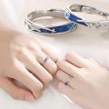 Creative Personality Meteor Shower Adjustable Couple Rings Girl Boy Friend Jewelry Gift.