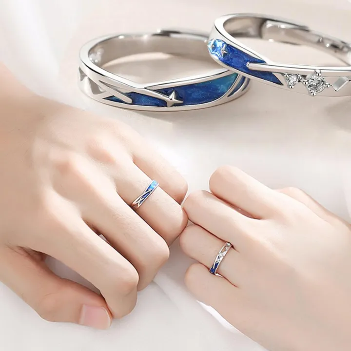 Creative%20Personality%20Meteor%20Shower%20Adjustable%20Couple%20Rings%20Girl%20Boy%20Friend%20Jewelry%20Gift%20-%20Image%202