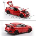 1:32 Honda Civic Type R Die-Cast Vehicles Alloy Model Car Toys For Gift Collection.