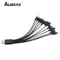 new 1pcs 10 in 1 Micro USB multi Charger usb cables for KG90 Sony phone for mobile phones cord SAMSUNG Tablets charging cable.