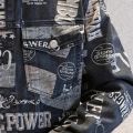 Vintage Jacket Men Streetwear Brand Letter Print Jacket Men Luxury Slim Fall Men Jeans Jacket Denim Designer Jaquetas Masculino.