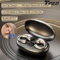 Tinzzi Painless Wear Ear Clip TWS Wireless Bluetooth Earbuds Handfree Headphones Noisce Cancelling Sport Stereo Gaming Earphones with Charging Box. 