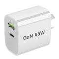 Fast Charger 65W GaN QC3.0 PD Charger Wall Charging Adapter For iphone 13 12 11 Pro Max Type C Cable EU US UK AU Plug For Xiaomi. 