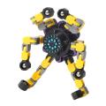 Transformable Chain Robot Toy DIY Deformation Robot Deformed Mechanical Spiral Twister Decompression Fingertip Toy. 
