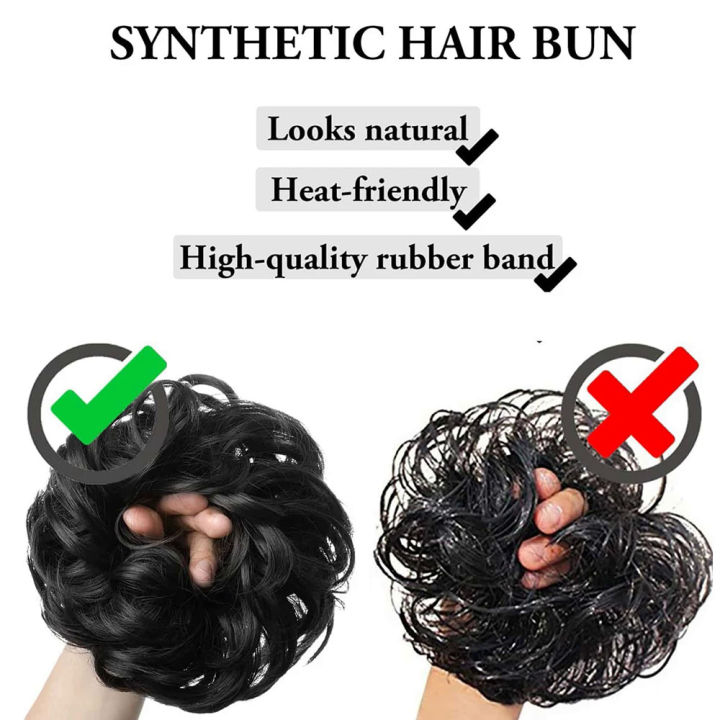 Synthetic%20Hair%20Bun%20Extensions%20Messy%20Curly%20Elastic%20Hair%20Scrunchies%20Hairpieces%20Chignon%20wig%20Pieces%20for%20Women%20-%20Image%204
