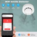 Tuya WiFi Smart Smoke Alarm Detector Fire Protection 90db Smokehouse Combination Fire Alarm Home Security System. 