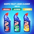 Harpic Toilet Cleaner Original & Lemon Double Pack 1.5L (750 ml X 2) – Power Plus 10× Total Clean, New Thicker Formula, Kills 99.99% of Germs.
