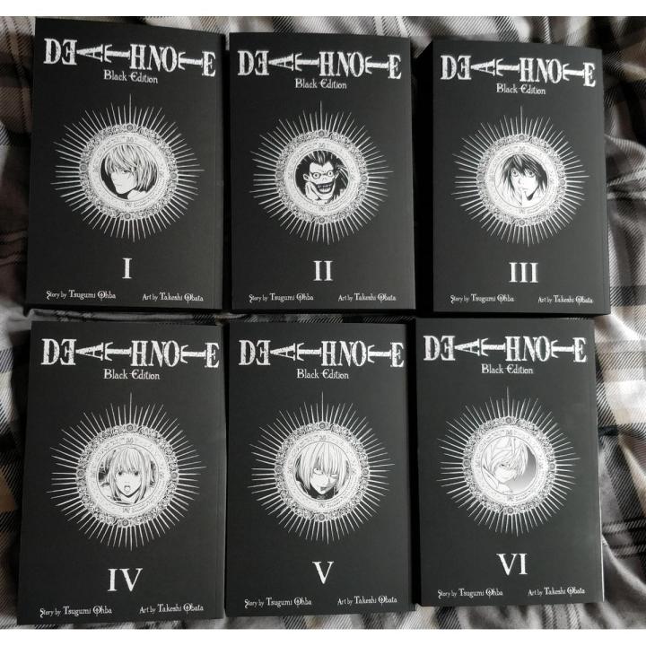 Death Note Black Edition Volume 1-6 Collection 6 Books Set Manga ...