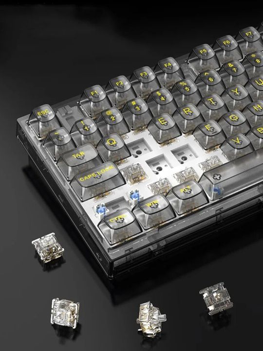 Transparent%20Mechanical%20Keyboard%20with%20RGB%20Backlit%2082%20Keys%20White%20HOT%20Swappable%20Mechancial%20Switch%20Wired%20Keyboard%20for%20Gamer%20-%20Image%203