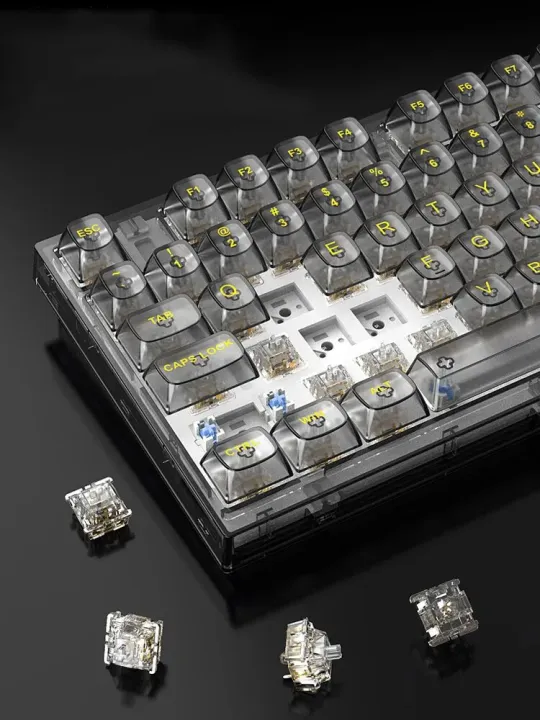 Transparent%20Mechanical%20Keyboard%20with%20RGB%20Backlit%2082%20Keys%20White%20HOT%20Swappable%20Mechancial%20Switch%20Wired%20Keyboard%20for%20Gamer%20-%20Image%203
