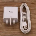 NEWUK Plug Orignal Samsung 9V1.67A Fast Charger QC3.0 Power Wall Adapter Type C Cable For Galaxy A31 A51 A71 A50 A60 A70 M62 M42 S9. 