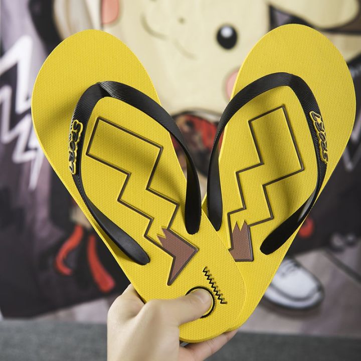 Slippers%20Men's%20Summer%20New%20Outdoor%20Trendy%20Internet%20Celebrity%20Flip%20Flops%20Men's%20Personalized%20Beach%20Shoes%20Flip-Flops%20-%20Image%203