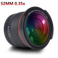Pickle Power 52MM 0.35x Fisheye Nikon Wide Angle Lens for Nikon D5200 D5100 D3500 D3400 D3300 D3200 D3100 D3000.