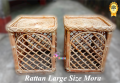 RATTAN/CANE LARGE DESIGN BOX STYLE MORA - CANE 16'' INC MURA / CHAIR.