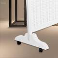 Screen Divider Stand Wooden Frame Wood Base for Dressing Room Office.