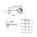 【LuckyBabyFans Store】Luxusteel 1pairs/2PCs stainless steel crystal studs earrings for Women Men prong Tragus round clear cubic ear. 