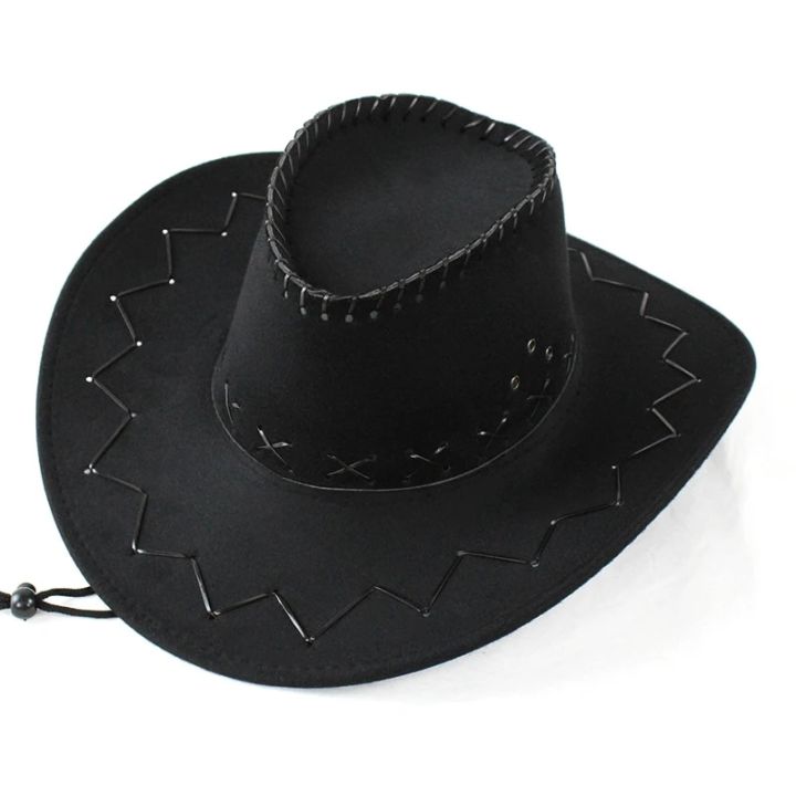 2023%20Cowboy%20hat%20spring%20summer%20men's%20hat%20sunshade%20riding%20outdoor%20solid%20color%20fashion%20Cowboy%20hat%20big%20brim%20hat%20-%20Image%207