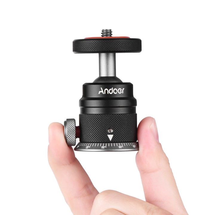 Aluminum%20Alloy%20Tripod%20Ball%20Head%20Mount%20Panoramic%20360%C2%B0%20Swivel%20180%C2%B0%20Flip%20with%20Scaled%20Base%20Universal%201/4%20Mounting%20for%20DSLR%20Mirrorless%20Camera%20Tripod%20Mounting%20-%20Image%206