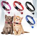 Adjustable Reflective Pet Cat Collar With Bell Puppy Neck Strap Soft For Small Dog Collars Cat Belt. 