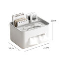 Multifunctional Tissue Box Living Room Desktop Organizer Remote Controller Glasses Pencil Holder Paper Towel Storage Box.