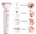 4-in-1 Electric Razor for Women - Rechargeable Painless Body & Facial Hair Remover, Bikini Trimmer for Legs, Underarm & Face, Portable Women's Shaver Set with Smooth Glide Technology.