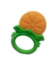 Baby Teething Toys with Easy Holder 0% BPA - Silicon Natural Organic for Newborn Infant, Soft & Textured - Baby Shower Gift Baby Shower Gift (ONE TEETHER).