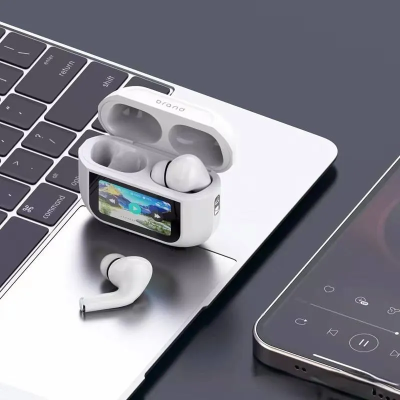 Airpods A9 Pro Touch Screen Display Earbuds A9 Pro Wireless Earbuds TWS In-Ear Earbuds