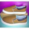 Black Grey Blue and Khaki Color Korean Canvas Sneakers Shoes for Men Slip On Casual Shoes.