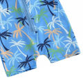 DSstyles Infant Boy Swimsuit Short Sleeve Cartoon Printing Rash Guard Swimwear Summer Zip Up Bathing Suit For 0-3 Years Old Kids. 