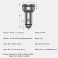 Dual Port USB Car Charger 65W Spuer Flash Charger in Car Super Dart for Realme USB A VOOC High Current 6A for OPPO Reno 6 ACE 2. 