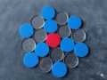 Carrom Board Coins - 4 M M Thake 5 M M Goti.